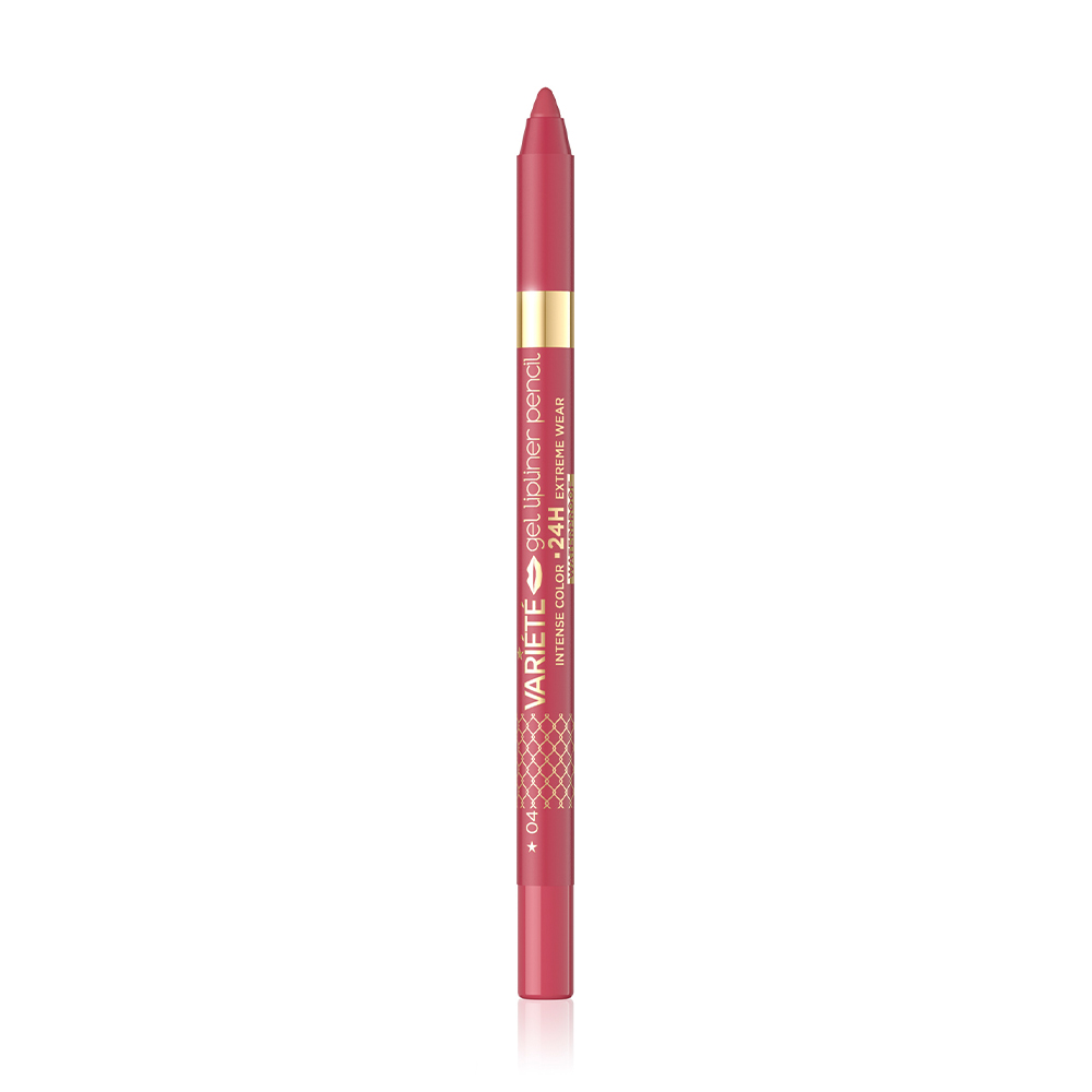 Водостійкий олівець для губ Eveline Cosmetics Variete Gel Lipliner Pencil Waterproof тон 04, 1.2 г